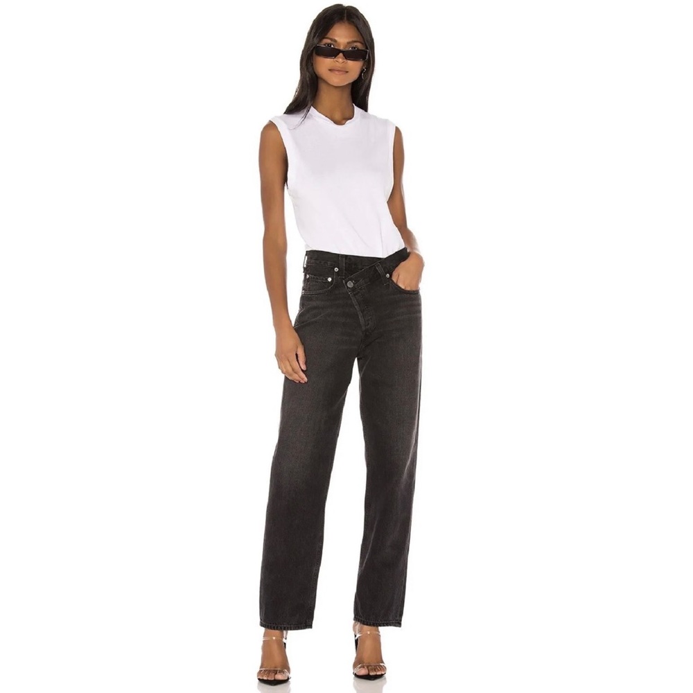 AGOLDE Criss Cross Black Jeans